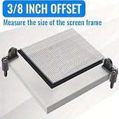 preiswerte Baumaterialien-24 Stück 3/8-Zoll-Druckguss-Türglas-Fenstergitterclips mit Schrauben für Sturmtürhalterungen und Fenstergitterbefestigungen, robuste schwarze Beschläge für den privaten und gewerblichen Gebrauch