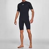 זול חליפות צלילה וחליפות צלילה-בגדי ריקוד גברים 3 מ"מ חליפת צלילה מניאופרן מגן פריחה לכל הגוף חליפת גלישה אחת חסימת צבעים בקרת בטן שרוולים קצרים חליפות צלילה גלישה שייט בקאנו שנרקול אביב