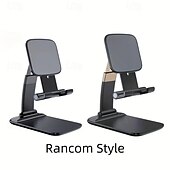 cheap Phone Holder-Adjustable Desktop Phone Holder - Compact Foldable Height-Adjustable Stand with Universal Compatibility