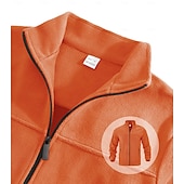 tanie Casualowe kurtki-Męskie Kurtka outdoorowa Kurtka polarowa Formalny Dom Keep Warm Kieszeń Podstawowy Wiosna Jesień Zima Jednokolorowe Aktywny Neutralny Kołnierzyk koszuli Regularny Ciemnoszary Czarny Fioletowy