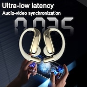 cheap Open-Fit Earphones-Intelligent AI Translation Earbuds Private-Mould OWS Semi-In-Ear Sports Earhook Bluetooth Earphones Extra-Long Battery Life Valentine's Day Gift