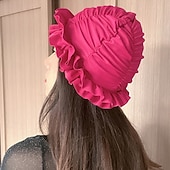 billiga Badmössor-Rynkad badmössa Duschmössor Badmössa för Vuxen Nylon Vattentät Hårskydd Surfing Strand