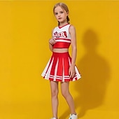 お買い得  職業と制服のコスチューム-ファンシーコスチューム ユニフォーム チアリーダー 子供用 女の子 ハロウィーン カーニバル パーティー 性能 ドレスアップ