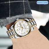 halpa Kvartsikellot-Edistynyt Miesten Rannekello Muodikas Miesten Kvartsikello Päivämäärä Kalenteri Hohtava Näyttö Vedenkestävä Paras Valentine's Day Lahjavaihtoehto Miehille