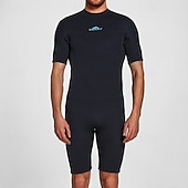 זול חליפות צלילה וחליפות צלילה-בגדי ריקוד גברים 3 מ"מ חליפת צלילה מניאופרן מגן פריחה לכל הגוף חליפת גלישה אחת חסימת צבעים בקרת בטן שרוולים קצרים חליפות צלילה גלישה שייט בקאנו שנרקול אביב