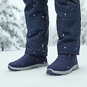 economico Stivali invernali e neve-stivaletti caldi impermeabili da uomo con fodera in pelliccia sintetica, scarpe invernali leggere e antiscivolo per passeggiate all'aperto e abbigliamento casual quotidiano