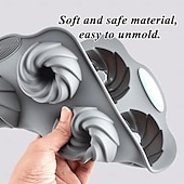 levne Formy na dorty-Forma na ledový věnec, vánoční forma na ledový věnec, vánoční silikonové formičky/tácky na kostky ledu ve tvaru vánočních kostek, 6dírková silikonová forma vhodná na kostky ledu, dorty, mýdlo,