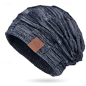 economico Cappello a cuffia-Per uomo Unisex Berretto Cappelli Invernali Berretti Cappello lavorato a maglia Berretto Invernale Nero Giallo Poliestere Lavorato a maglia Traspirante Accogliente Abbigliamento quotidiano Uscire