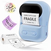 Недорогие Сканеры и принтеры-Машина для изготовления этикеток p5 с лентой, небольшой термопринтер для наклеек, портативный Bluetooth