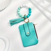 baratos Até 30 $-pulseira chaveiro carteira chaveiro de contas de silicone pulseira de contas de silicone chaveiro carteira chaveiro elástica pulseira