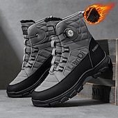 abordables Bottes d'hiver et de neige-Bottes de neige blanches pour hommes – confortables et élégantes, idéales pour la randonnée hivernale, les sports de plein air et les conditions de froid extrême.