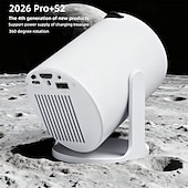 رخيصةأون بروجيكتورات-بروجكتور HY300 Pro S2 4K سينما منزلية بروجكتور خارجي هدية عيد الحب