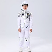 cheap Profession &amp; Uniform Costumes-Fancy Costume Jumpsuit Uniform Astronaut Cosplay Costume Kid's Boys' Halloween Carnival Party Performance Dress Up