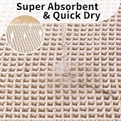 levne Koupelnová rohož-Vaflová koupelnová předložka, boho koupelnové koberečky, protiskluzové, pratelné, super savé a rychleschnoucí, malé koupelnové předložky, farmářská koupelnová dekorace, 18'' x 30'', khaki a bílá