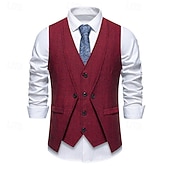 cheap Men's 1920s Costumes-Retro Vintage Roaring 20s 1920s Vest The Great Gatsby Gangster Fancy Dress Men's Halloween Carnival Masquerade Party &amp; Evening Adults' Vest