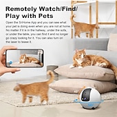 cheap Indoor IP Network Cameras-4MP Smart Robot CCTV Camera Battery Powered AI Motion Detection Remote Control Pet Playmate Two-Way Audio