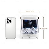 cheap Humidifiers &amp; Dehumidifiers-Air Spray Humidifier with Essential Oil Fragrance Expansion Function Adjustable Seven Color Light Suitable for Home Bedroom and Holiday Gifts Bedroom Rain Humidifier Desktop Humidifier Living Roo