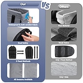 halpa Eläintuki ja -hoito-koiran turvaistuin, koiran turvaistuin pienille koirille, kannettava lemmikkien turvaistuin pennulle, keskikonsoli koiran turvaistuin turvallisella hihnalla, säilytystaskut, pehmeä tyyny