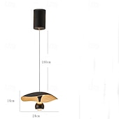 Недорогие Подвесные огни-Современный скандинавский подвесной купольный светильник из алюминия и акрила с подсветкой для спальни