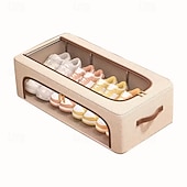 cheap Storage Bags-Foldable Window Shoe Cabinet - Stackable Under-Bed Storage Organizer with Clear Front Compartments, Space-Saving Shoe Rack for Closet, Bedroom, Entryway, Sturdy Construction for Sneakers, Heels, Boots