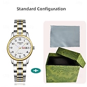 halpa Kvartsikellot-Muotikas ystävänpäivälahja naisten digitaalinen kaksoiskalenterivalo vedenpitävä kello tytöille