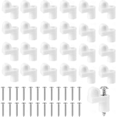 preiswerte Baumaterialien-24 Stück 3/8-Zoll-Druckguss-Türglas-Fenstergitterclips mit Schrauben für Sturmtürhalterungen und Fenstergitterbefestigungen, robuste schwarze Beschläge für den privaten und gewerblichen Gebrauch