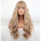 cheap Carnival Wigs-Carnival Wig 2026 Blonde Pink Blue Curly Long Synthetic Festival Wig Mardi Gras Parade Cosplay Costume Hair for Women