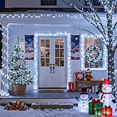 cheap Plug String Lights-Christmas Tree Decorative String Lights Fairy String Lights 8 Function Low Voltage Safety Plug in Holiday Wedding Party Atmosphere Decorative Lights Props 10/20/30/50/100 meters