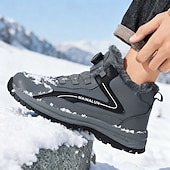 preiswerte Winter- und Schneestiefel-Graue Herren-Wintersneaker – isoliert und stützend, ideal für aktive Wintertage, Wandern und Outdoor-Sportarten
