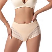 baratos Dormir e relaxar para mulher-Mulheres Calcinhas Cintura elásticaNightwearFibra Sintética Ao ar livre Férias Casa Cor Sólida Moda Estilo bonito Preto Cáqui Bege Primavera Verão Outono &amp; inverno