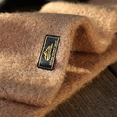 cheap Men' Scarves &amp; Gloves-Men's Rectangle Scarf Outdoor Dailywear Causal Black Brown Scarf Solid Color