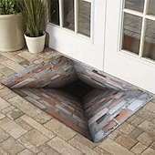 cheap Doormats-3D Optical Illusion Doormat Visual Trap Floor Mat Non Slip for Doorway Entryway Bathroom Kitchen Indoor Outdoor Diatomaceous Earth Quick Dry Absorbent 20 x 31 inch