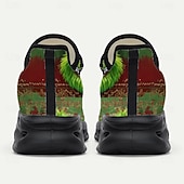 Fun Ugly Christmas Shoes Men's 3D Print Cartoon Character Design Graphic Sneakers with Vibrant Print for Festive and Fun Holiday Footwear