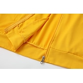 economico Giubbotti Casual-Per uomo Giacca Leggera Giacca Casual Vacanza Quotidiano Traspirante Tasca Primavera Autunno Semplice Moda Classico Collo alla coreana Regolare Nero Giallo Rosso Blu marino Blu reale Giacca