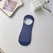 economico calzini da uomo-Per uomo 7 paia Pacchi Multipli Calzini Calzini da Corsa Calzini Casual Nero Blu Colore Semplice Vacanza Sport &amp; Outdoor Quotidiano Base Medio Primavera Autunno Moda Casual