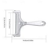 お買い得  キッチン用品＆小物-チーズスライサー、厚さ調節可能なチーズスクレーパー、バターチーズシェーバー、バタースライサー、多目的キッチンツール