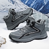 preiswerte Winter- und Schneestiefel-Graue Herren-Wintersneaker – isoliert und stützend, ideal für aktive Wintertage, Wandern und Outdoor-Sportarten