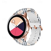 Недорогие Ремешки для часов Garmin-Ремешок для часов для Garmin Vivoactive 6 5 Approach S50 S70 S42 Forerunner 165 55 Vívomove Sport Venu Sq 2 Plus D2 Air X10 силиконовый Замена Ремень Регулируется Спортивный ремешок Цветочный принт