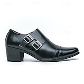 abordables Zapatos de monje-Zapatos monk strap para hombre en negro y dorado con estampado de cocodrilo: piel sintética de primera calidad, diseño de lujo con doble hebilla, perfectos para eventos formales, bodas y ocasiones de negocios.