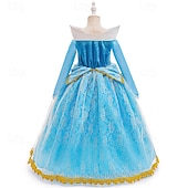 baratos Fantasia de Menina-Vestido de festa infantil feminino para a Semana do Livro 2026, com estampa floral, manga longa, para ocasiões formais, apresentações e eventos especiais. Renda, estilo princesa, maxi, para uso diário, com modelagem evasê e tule. Disponível nas cores rosa