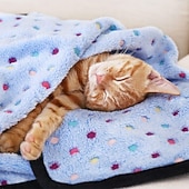 cheap Mats &amp; Blankets-Premium Soft Dog Blanket Washable  Cat Blanket for Indoor Cats Large Medium Small Dog Puppy Essentials