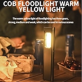 cheap Household Appliances-Rechargeable COB Work Light, Super Bright Magnetic LED Flashlight with Pocket Clip, USB-C, 5 Modes with Red &amp; Blue Strobe - Slim Inspection Light for Car Repair, Camping, and Emergency