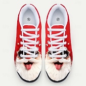 billiga Mäns julsandaler-3D-tryckta jultomtensneakers för män – lekfulla och mysiga, roliga julskor för julfester och vinterfestligheter