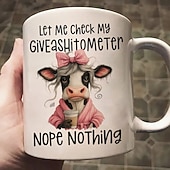 cheap Mugs &amp; Cups-Funny Gift Mug Let Me Check My Giveashitometer Nope Nothing Fun Christmas Gifts For Coworkers Friends Family