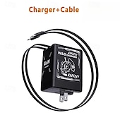 baratos Carregadores Sem Fio-Carregador portátil rápido de 120 W com cabo USB-C e Lightning, compatível com iPhone 15/16/17 e Samsung, ideal para jogos e viagens. Design compacto e específico para tomadas europeias.