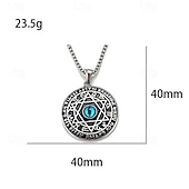 preiswerte Halsketten &amp; Anhänger-1 Stück Anhänger Halskette Halskette For Damen Straße Täglich Edelstahl Tropfen Augen