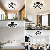 זול עיצוב ספוטניק-4-אור 6-אור 30 cm עיצוב קו מרובע נורות תקרה מתכת מסורתי / קלסי סגנון נורדי 110-265V