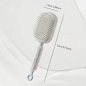 abordables Limpiando suministros-Peine de masaje con cojín retráctil, de diseño portátil para viajes. Cuenta con un anillo de tracción ergonómico, fácil de limpiar y masajeador con cojín de aire, ideal para desenredar cabello grueso