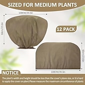cheap Heating &amp; Cooling-12pcs Winter Plant Covers Frost Protection Bags for Shrubs Trees and Roses 39.4x23.6 Inches with Drawstring Suitable for Autumn and Winter Outdoor Gardening Shrub Covers Tree Protection