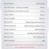 abordables Montres à quartz-La nouvelle montre business pour homme Olevs est dotée d&#039;un affichage lumineux de la date et du jour avec index romains, d&#039;un bracelet en acier, d&#039;une technologie à quartz et d&#039;une élégance